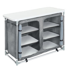 Load image into Gallery viewer, Camping Kitchen Table Portable Cabinet Kitchen Storage