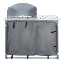 Load image into Gallery viewer, Camping Table Kitchen Stand Unit Storage Portable Outdoor BBQ