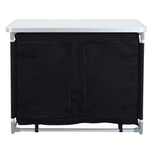 Load image into Gallery viewer, Camping Kitchen Table Portable Cabinet Kitchen Storage Black