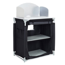 Load image into Gallery viewer, Folding Camping Table with 2 Shelves