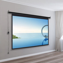 Load image into Gallery viewer, Electric Pull-Down Projector Screen 4:3 White Matte Home Cinema-four size option
