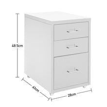 Load image into Gallery viewer, Vertical File Cabinet with Wheels