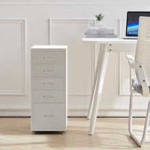 Load image into Gallery viewer, Vertical File Cabinet with Wheels
