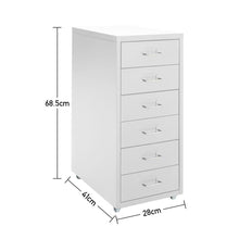 Load image into Gallery viewer, Vertical File Cabinet with Wheels