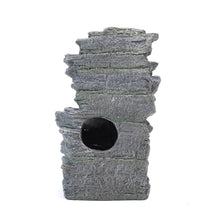 Load image into Gallery viewer, Slat Falls Woodland Water Feature Outdoor Garden LED Fountain Solar Powered