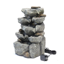 Load image into Gallery viewer, Water Feature Outdoor LED Waterfall Electric Fountain Rockery Garden Decor,AI0757