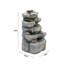 Load image into Gallery viewer, Water Feature Outdoor LED Waterfall Electric Fountain Rockery Garden Decor,AI0757