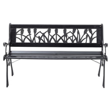 Load image into Gallery viewer, Metal&Wood Garden Bench Seat Patio 2-3 Seater Armrest Chair Iron Outdoor Seating -2 Style