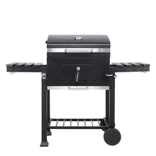 Load image into Gallery viewer, Large BBQ Grills Stove Trolley Barbecue Cart Built in Thermometer with Wheels-2 Size