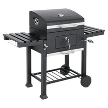 Load image into Gallery viewer, Large BBQ Grills Stove Trolley Barbecue Cart Built in Thermometer with Wheels-2 Size