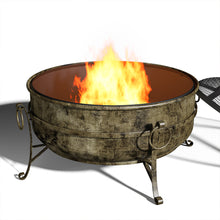Load image into Gallery viewer, Outdoor BBQ Grill Shelf Camping Fire Pit Wood Burner Heater Garden Stove Patio Brazier