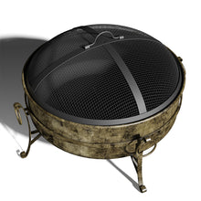 Load image into Gallery viewer, Outdoor BBQ Grill Shelf Camping Fire Pit Wood Burner Heater Garden Stove Patio Brazier