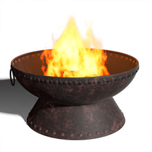 Load image into Gallery viewer, Outdoor Fire Pit BBQ Firepit Brazier Garden Round Heater Stove Patio Barbecues Grill