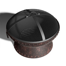 Load image into Gallery viewer, Outdoor Fire Pit BBQ Firepit Brazier Garden Round Heater Stove Patio Barbecues Grill