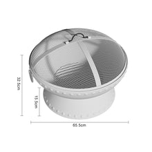 Load image into Gallery viewer, Outdoor Fire Pit BBQ Firepit Brazier Garden Round Heater Stove Patio Barbecues Grill