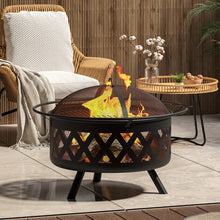 Load image into Gallery viewer, Fire Pit BBQ Firepit Brazier Outdoor Garden Stove Patio Heater