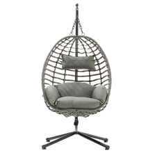 Load image into Gallery viewer, Wrapped Rattan Steel Hanging Egg Chair Leisure Chair Cushion Hammock Swing Chair