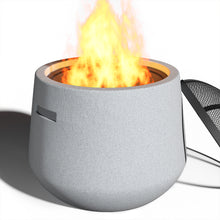Load image into Gallery viewer, Outdoor Cylindrical Fire Pit Patio Wood Log Burner MgO Garden BBQ Grill