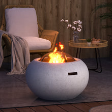 Load image into Gallery viewer, Outdoor Bowl Shaped Fire Pit Patio Wood Log Burner Garden BBQ Grill