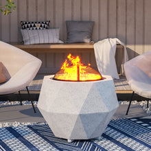 Load image into Gallery viewer, Square Fire Pit Patio Wood Log Burner Garden BBQ Grill Outdoor Fires