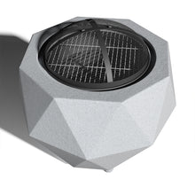 Load image into Gallery viewer, Square Fire Pit Patio Wood Log Burner Garden BBQ Grill Outdoor Fires