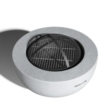 Load image into Gallery viewer, Outdoor Round Shaped Fire Pit Patio Wood Log Burner Garden BBQ Grill