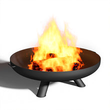 Load image into Gallery viewer, Round Fire Pit Patio Garden Bowl Outdoor Camping Patio Heater Log Burner