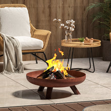 Load image into Gallery viewer, Round Fire Pit Patio Garden Bowl Outdoor Camping Patio Heater Log Burner