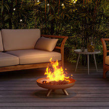 Load image into Gallery viewer, Round Fire Pit Patio Garden Bowl Outdoor Camping Patio Heater Log Burner