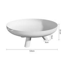 Load image into Gallery viewer, Round Fire Pit Patio Garden Bowl Outdoor Camping Patio Heater Log Burner