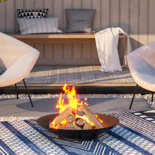 Load image into Gallery viewer, Round Fire Pit Patio Garden Bowl Outdoor Camping Patio Heater Log Burner