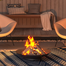 Load image into Gallery viewer, Round Fire Pit Patio Garden Bowl Outdoor Camping Patio Heater Log Burner