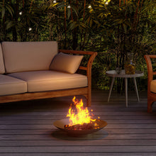Load image into Gallery viewer, Round Fire Pit Patio Garden Bowl Outdoor Camping Patio Heater Log Burner