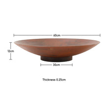 Load image into Gallery viewer, Round Fire Pit Patio Garden Bowl Outdoor Camping Patio Heater Log Burner