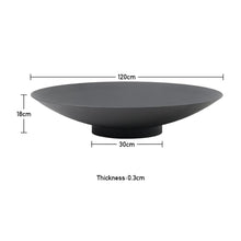 Load image into Gallery viewer, Round Fire Pit Patio Garden Bowl Outdoor Camping Patio Heater Log Burner