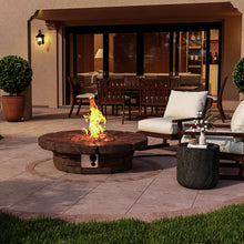 Load image into Gallery viewer, 92cm Concrete Propane Fire Pit Circular Gas Fire Pit Outdoor Gas Fire Pit