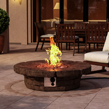 Load image into Gallery viewer, 92cm Concrete Propane Fire Pit Circular Gas Fire Pit Outdoor Gas Fire Pit