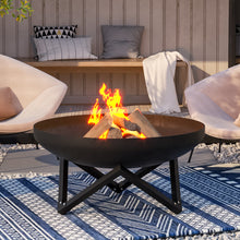 Load image into Gallery viewer, Corten Steel Fire Pit Burner Bowl Garden Heater Camping Bonfire Outdoor