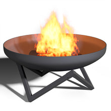 Load image into Gallery viewer, Corten Steel Fire Pit Burner Bowl Garden Heater Camping Bonfire Outdoor