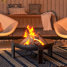 Load image into Gallery viewer, Cast Iron Mild Steel Fire Pit Garden Log Burner Bowl Heater Bonfire Home