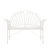 Load image into Gallery viewer, Metal Garden Bench 2-Seater Outdoor Patio Chair Furniture