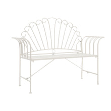 Load image into Gallery viewer, Metal Garden Bench 2-Seater Outdoor Patio Chair Furniture