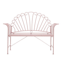 Load image into Gallery viewer, Metal Garden Bench 2-Seater Outdoor Patio Chair Furniture