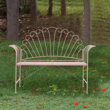 Load image into Gallery viewer, Metal Garden Bench 2-Seater Outdoor Patio Chair Furniture