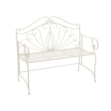 Load image into Gallery viewer, Cast Iron Garden Bench Outdoor Armrests 2 Seater Chair