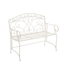 Load image into Gallery viewer, Metal Garden Bench Folding 2 Seater Chair Bench Outdoor Seating Furniture