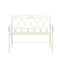 Load image into Gallery viewer, 2-Seater Iron Garden Bench Outdoor Patio Furniture Terrace Seating