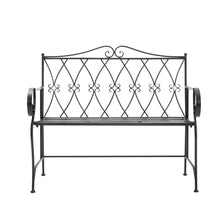 Load image into Gallery viewer, Garden bench made of iron - bench, outdoor bench, metal garden bench