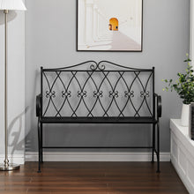 Load image into Gallery viewer, Garden bench made of iron - bench, outdoor bench, metal garden bench