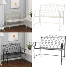 Load image into Gallery viewer, Garden bench made of iron - bench, outdoor bench, metal garden bench